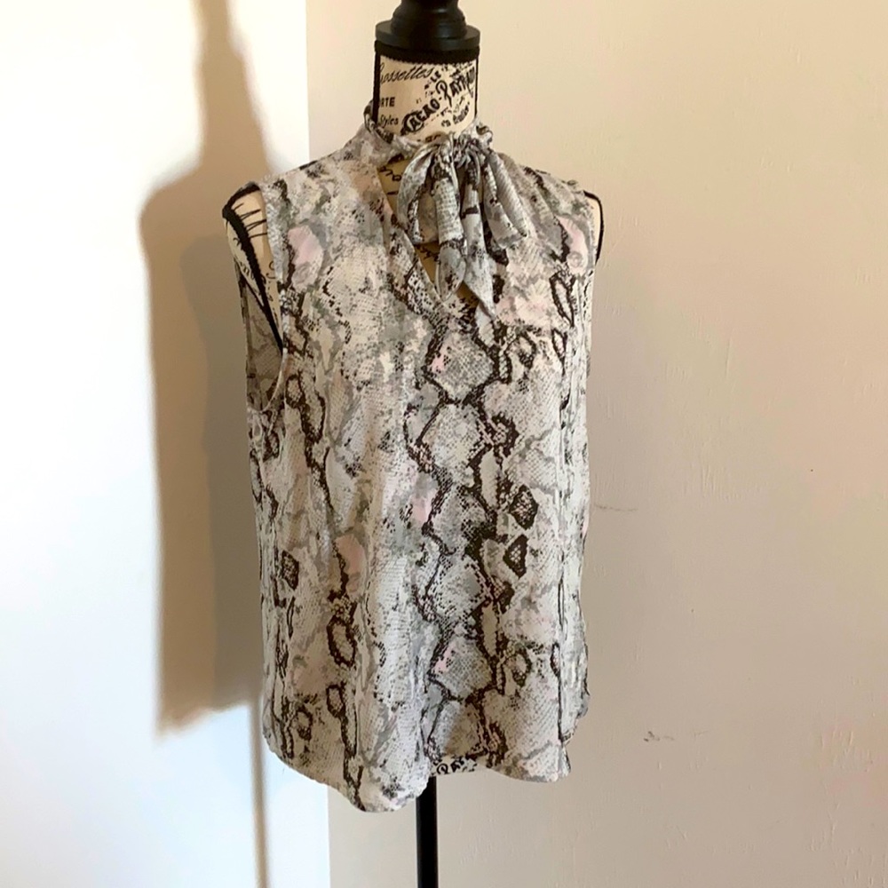 Snakeskin shell top